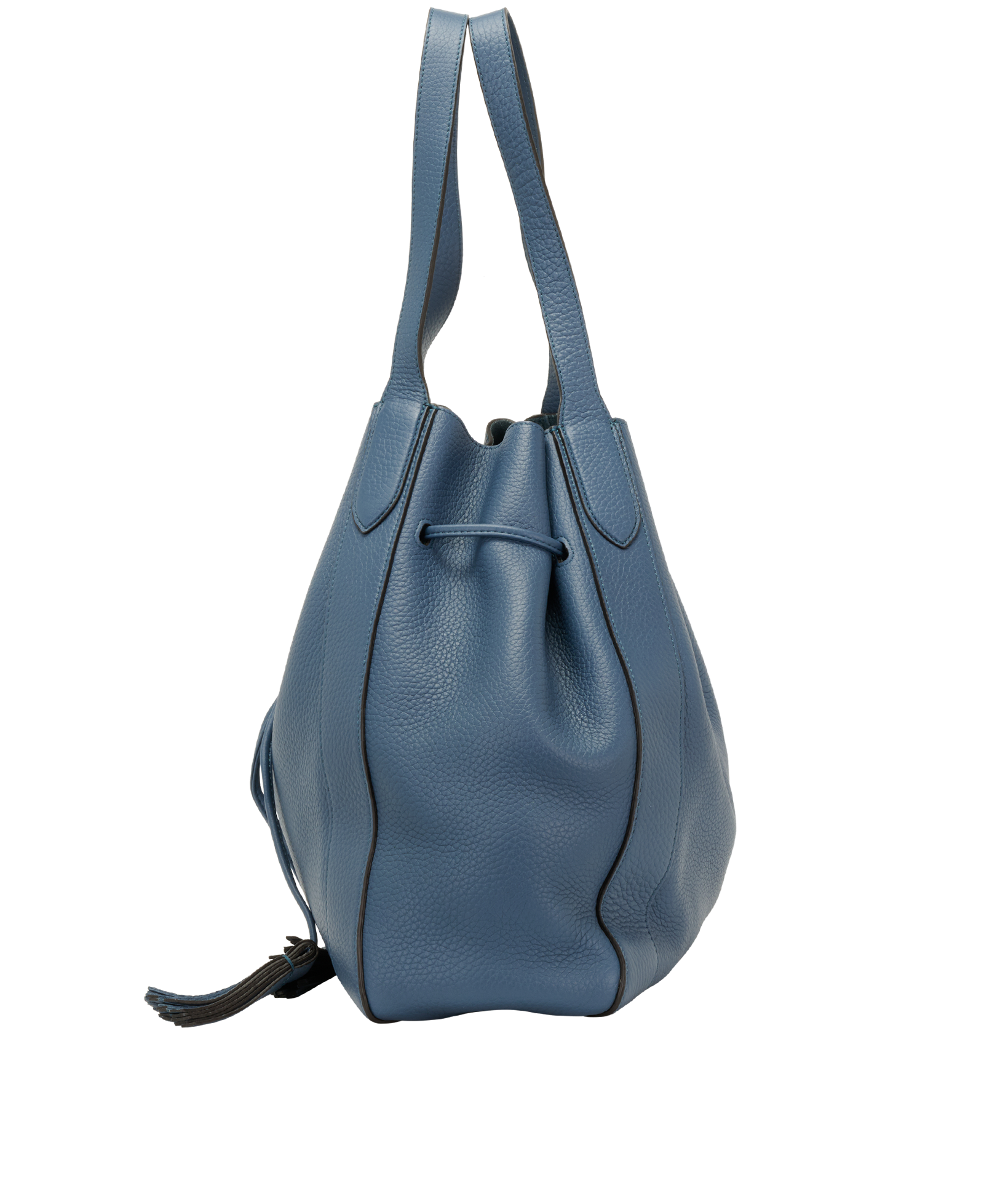 Millie Tote, &pound;450, Handbags, Blue, Leather, Bottom view